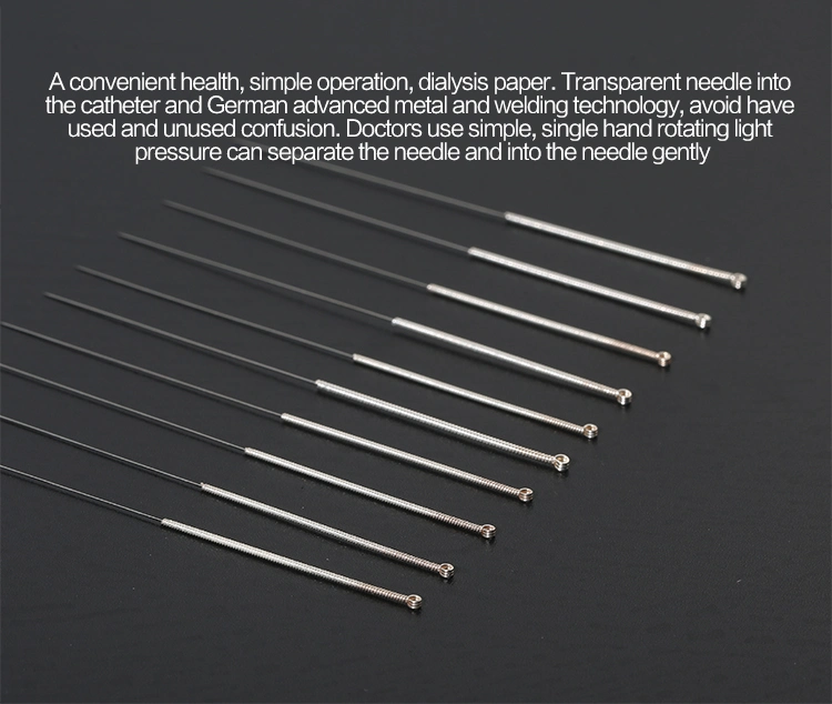 Chinese Traditional Disposable Alloy Wire Handle Handle Wholesale Acupuncture Dry Needle Single Use