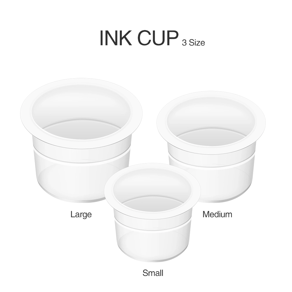 Hot Selling Wholesale Transparent Disposable Plastic Tattoo Ink Cup Professional Tattoo Pen Pigment Cups