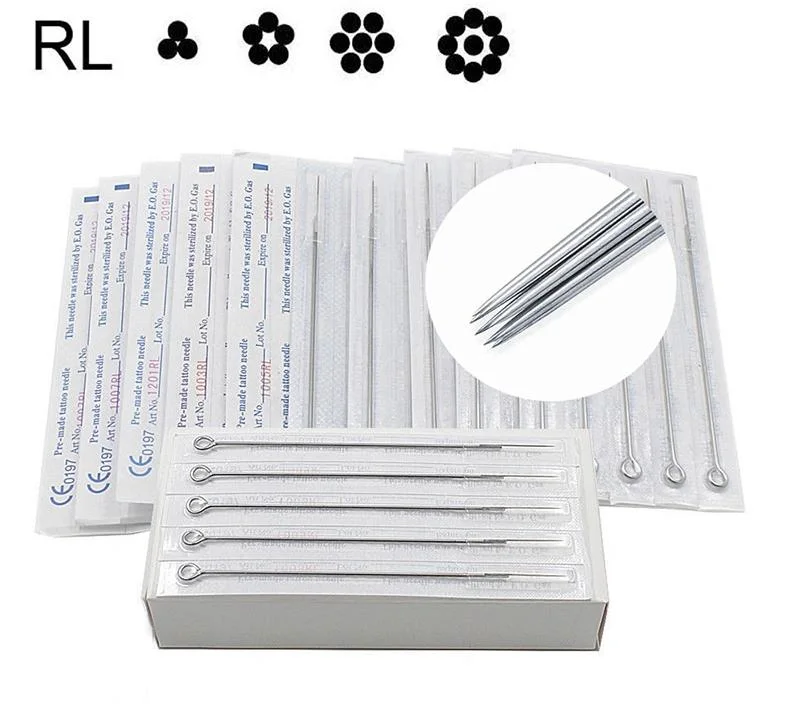 Disposable Sterilized Round Liner Rl Traditional Tattoo Standard Needles for Tattoo Machine (RL)