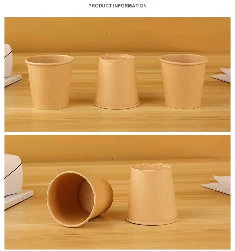 Plant Ink Printing Non-Fluorescent Bleaching Disposable Kraft Paper Cup