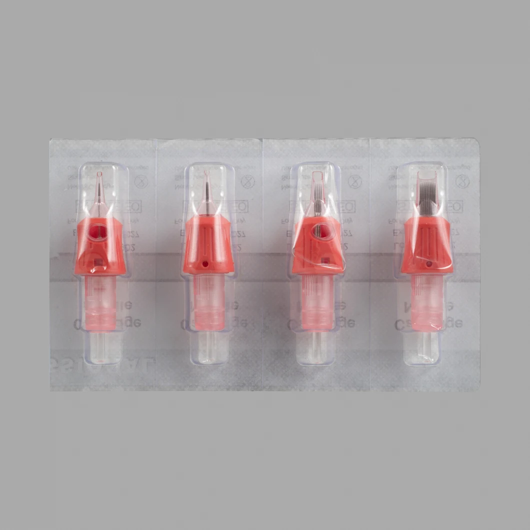 Red Color 1215RM Disposable Tattoo Needle Cartridges