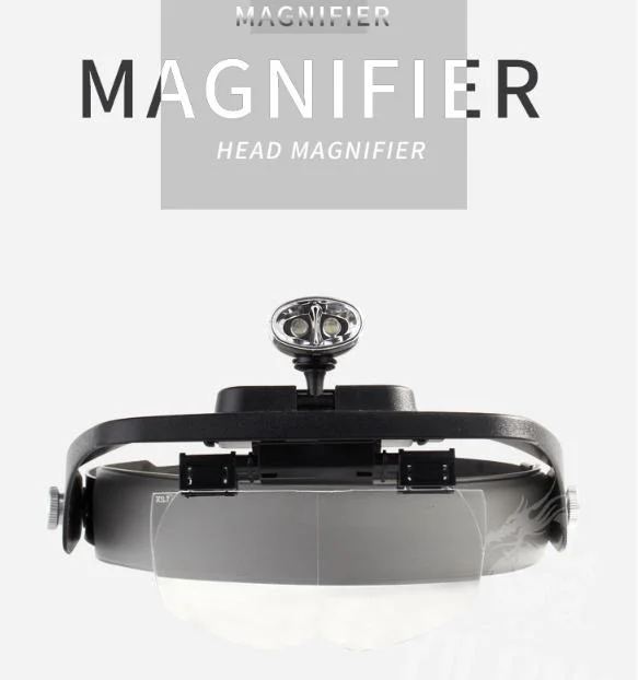 Head Magnifier Acrylic Lens Specification LED Lights Tattoo Accessory Reading Glass